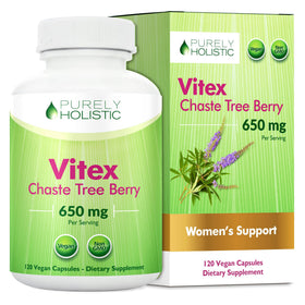Flacon de 120 capsules de Vitex 650mg Purely Holistic