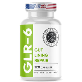 Flacon de 120 capsules Intestinal Fortitude GLR-6 vue de face
