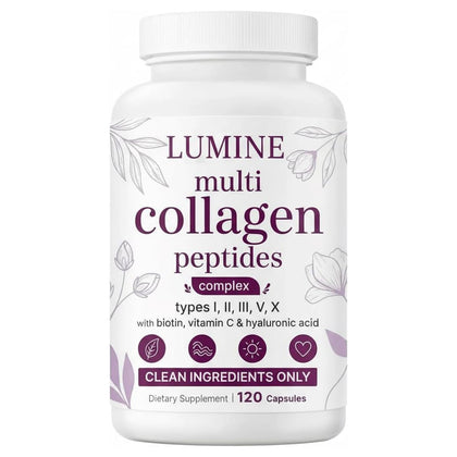 Flacon de 120 capsules LUMINE Multi Collagen Complex