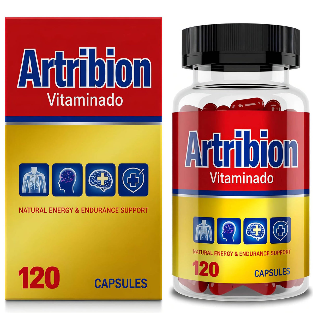 Flacon de 120 capsules NAPEXIX Artribion Vitaminado MAX B-Complex