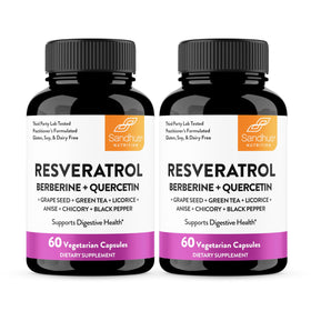 Flacon de 120 capsules Sandhu's Resvératrol et Berbérine