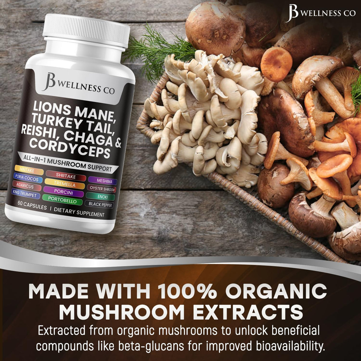 Flacon de 120 capsules sur fond neutre