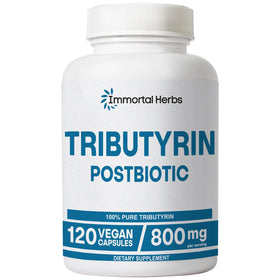 Flacon de 120 capsules vegan de Tributyrine 800mg Immortal Herbs