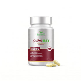 Flacon de 120 capsules véganes de CoQ10 800mg de Sundhed Natural