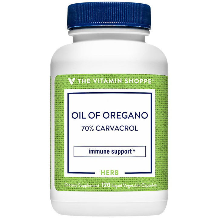 Flacon de 120 capsules végétales d'huile d'origan The Vitamin Shoppe