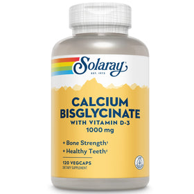 Flacon de 120 capsules végétales de Calcium Bisglycinate SOLARAY
