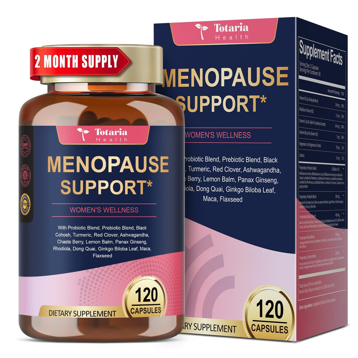 Flacon de 120 capsules végétales Totaria pour femmes