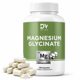 Flacon de 120 capsules végétaliennes de magnésium glycinate Dr Vitz