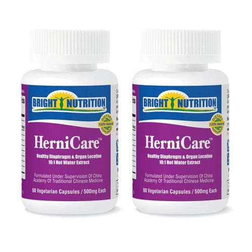 Flacon de 120 capsules végétariennes HerniCare de Bright Nutrition