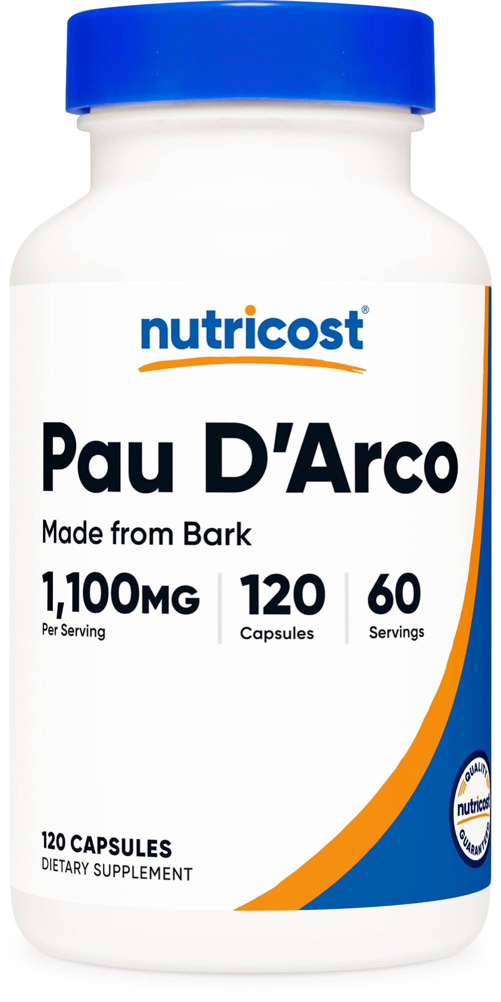 Flacon de 120 capsules végétariennes Pau D'Arco de Nutricost