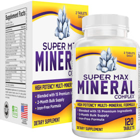 Flacon de 120 comprimés de complément minéral multivitaminé support use