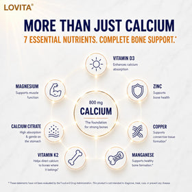 Flacon de 120 comprimés LOVITA Citrate de Calcium