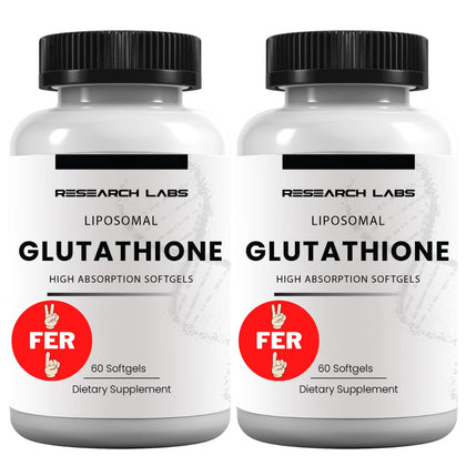 Flacon de 120 gélules de Liposomal Glutathione de Research Labs