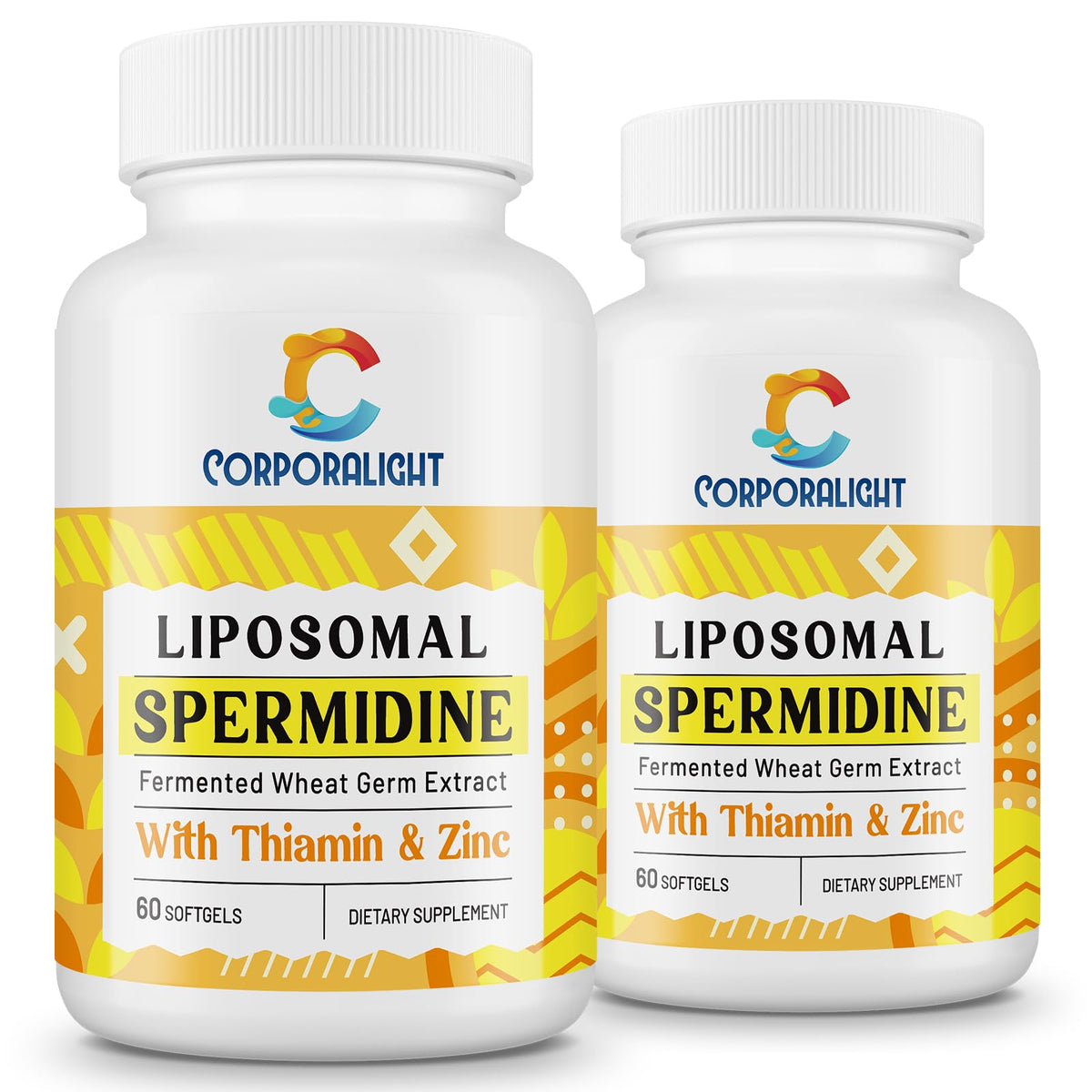 Flacon de 120 gélules de spermidine 30mg de CORPORALIGHT