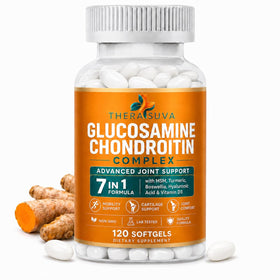 Flacon de 120 gélules TheraSuva Complex Glucosamine Chondroïtine de face