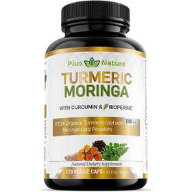Flacon de 120 gélules végétales PIUS NATURE Curcuma Moringa