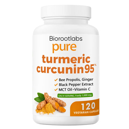 Flacon de 120 gélules végétariennes de curcuma 1000mg TOGOLIUN