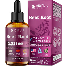 Flacon de 120 ml d'extrait liquide de betterave WILDFIELD HERBS