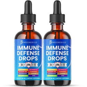 Flacon de 120ml de complément alimentaire 8-en-1 de JB Wellness Co