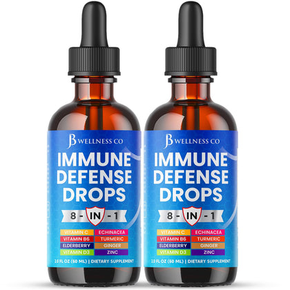 Flacon de 120ml de complément alimentaire 8-en-1 de JB Wellness Co