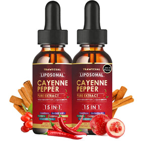 Flacon de 120ml de complément alimentaire Trawecual Liposomal Piment de Cayenne