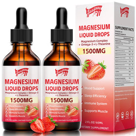 Flacon de 120ml de gouttes liquides de magnésium glycinate Saajoor