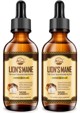 Flacon de 120ml de Nature's live Complément Alimentaire Champignon Lion's Mane vue de face