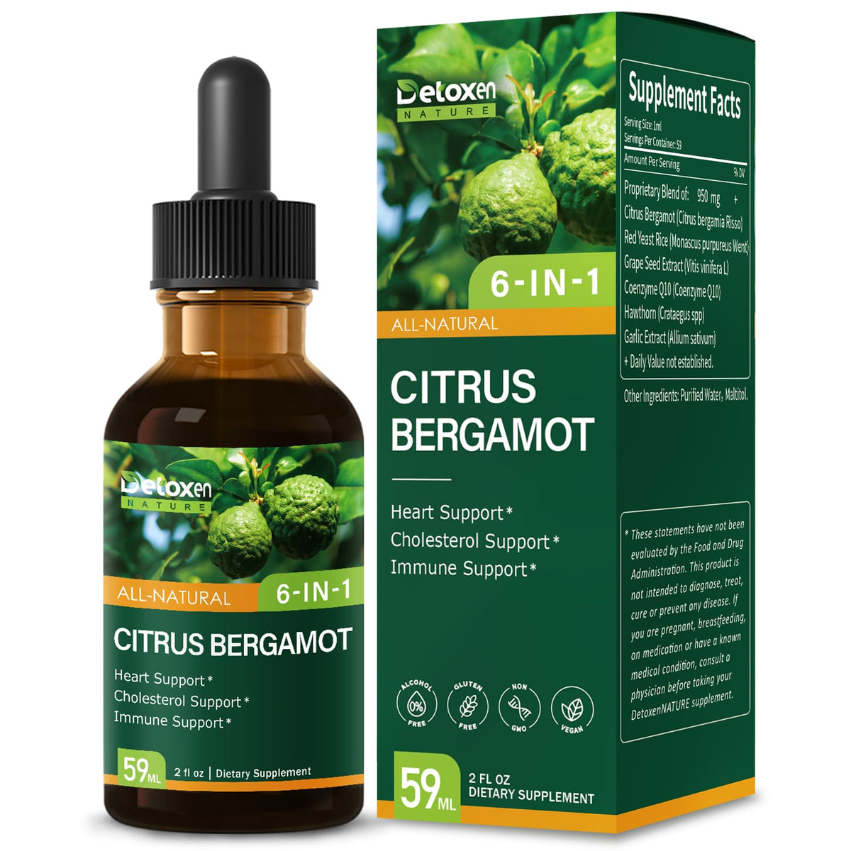 Flacon de 139g d'extrait de bergamote citronnée