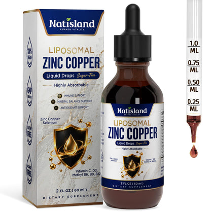 Flacon de 141g de Zinc Picolinate 30mg NATISLAND avec étiquette