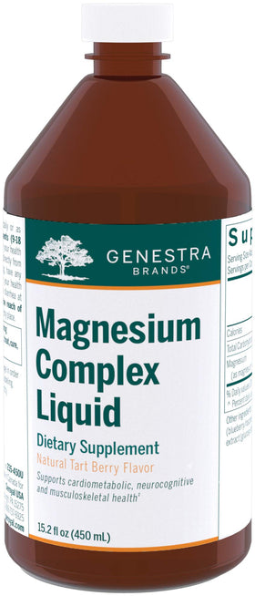 Flacon de 15,2 fl oz de Magnésium Liquide Genestra Brands vue de face