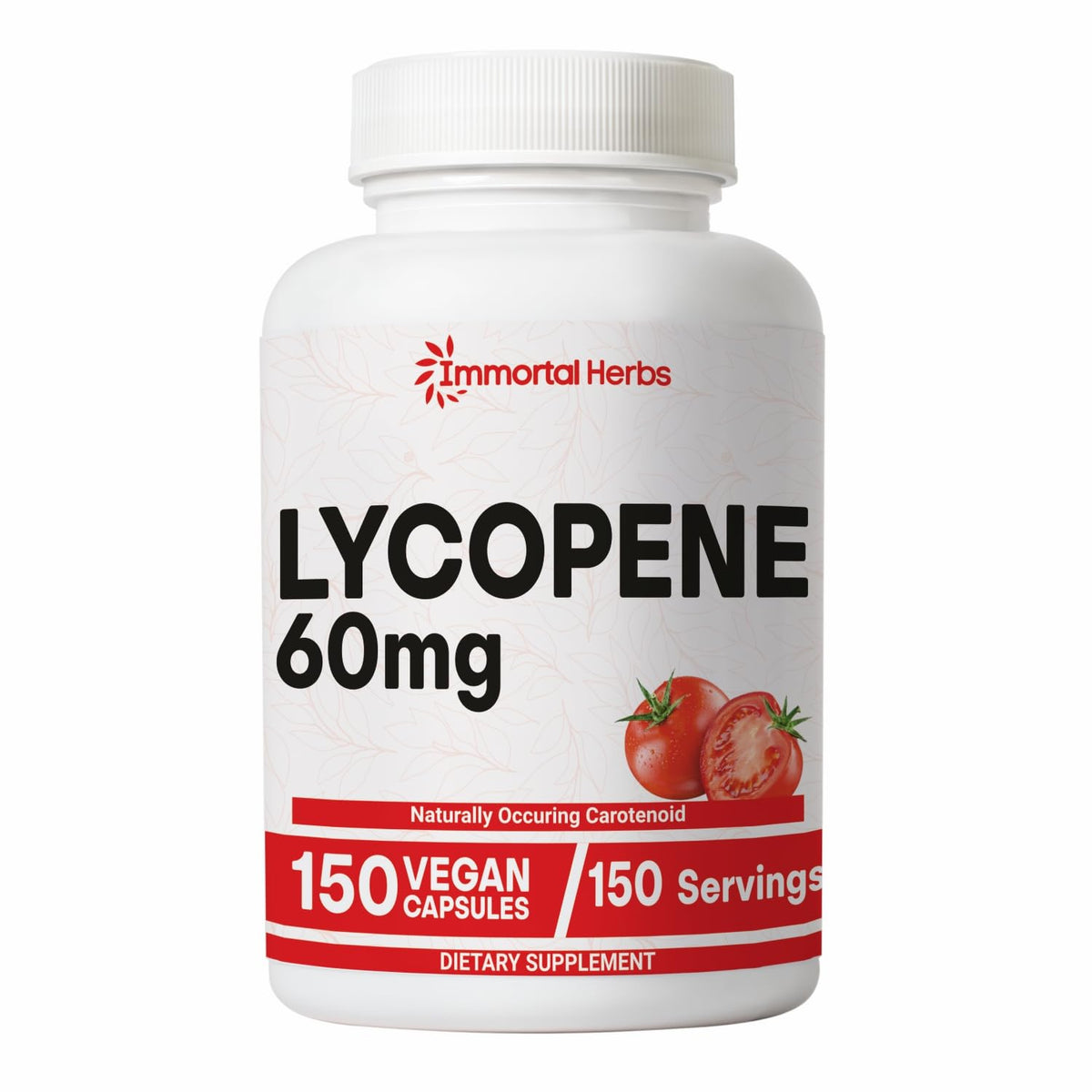 Flacon de 150 capsules de complément alimentaire Lycopène Immortal Herbs