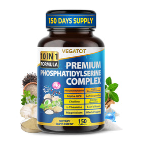 Flacon de 150 capsules de VEGATOT Complexe Phosphatidylsérine Bio