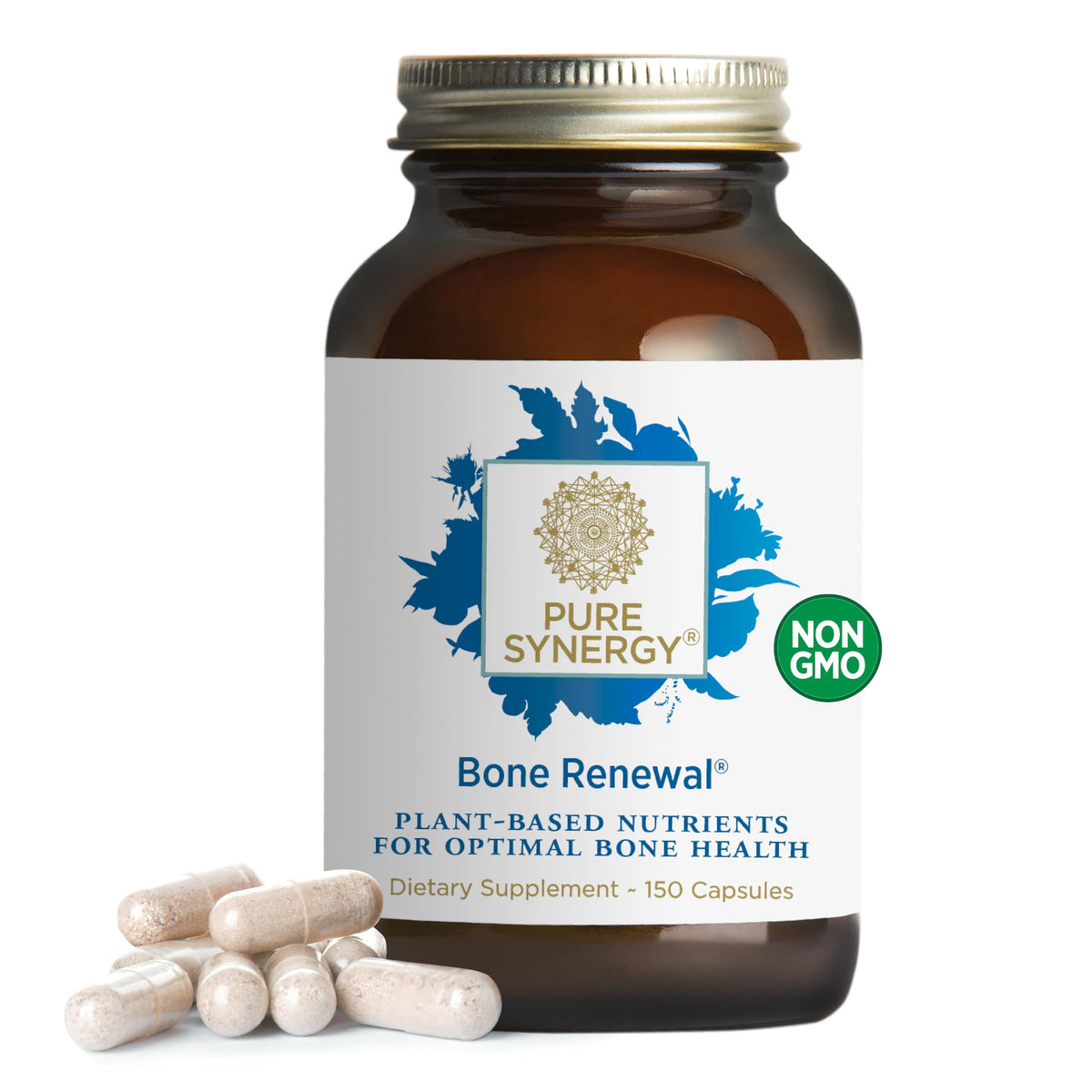 Flacon de 150 capsules PURE SYNERGY vue de face