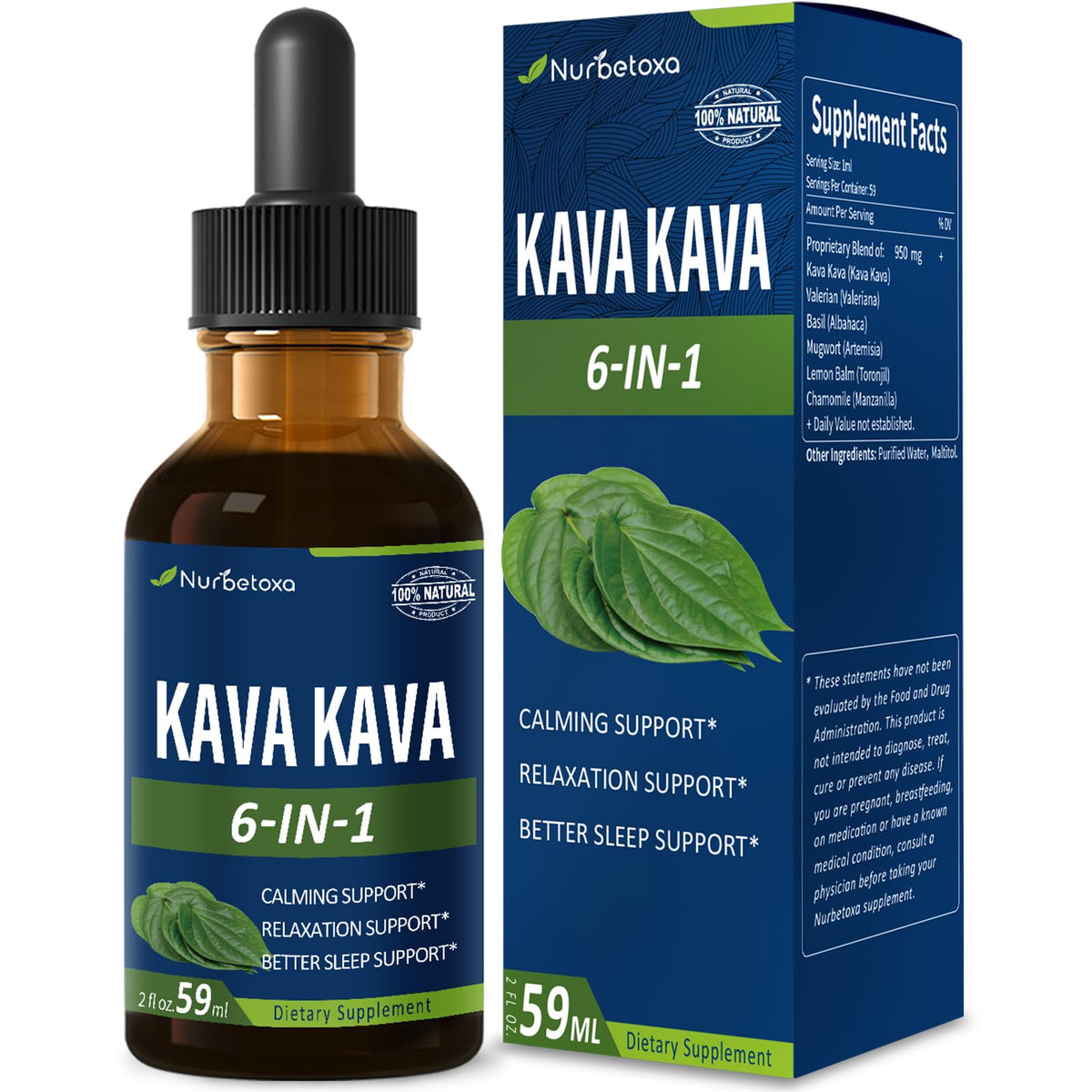 Flacon de 150g d'extrait de racine de Kava Kava Nurbetoxa