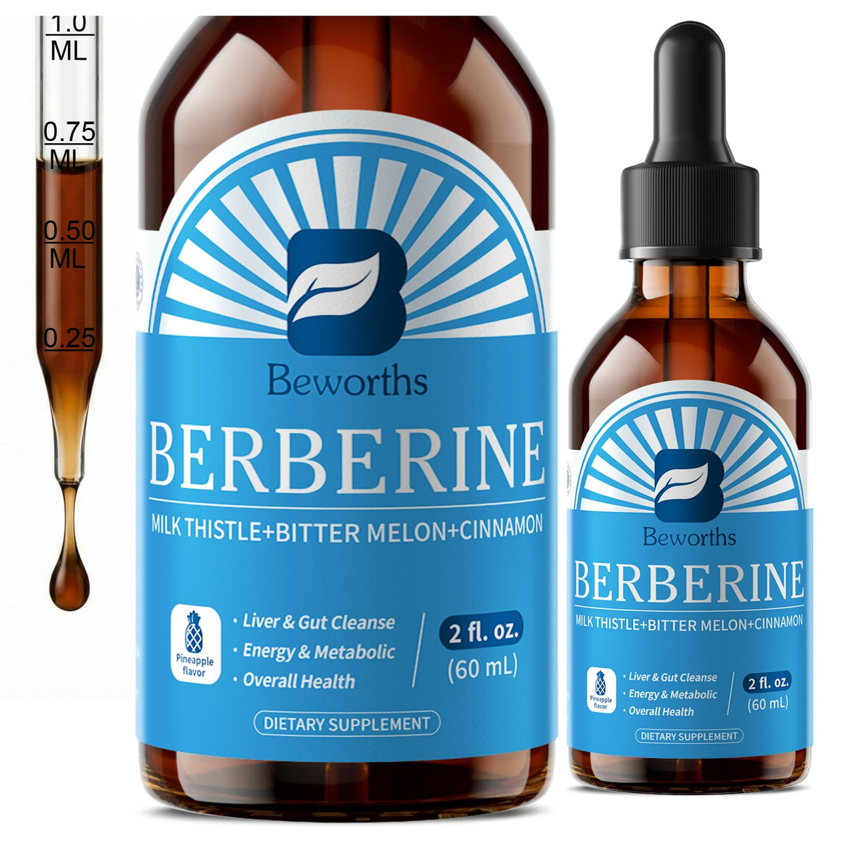 Flacon de 150g de complément alimentaire Berbérine de B BEWORTHS avec Cannelle de Ceylan