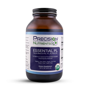 Flacon de 16 fl oz du Complexe de Phospholipides Essentiels Precision Nutrients, vue de face