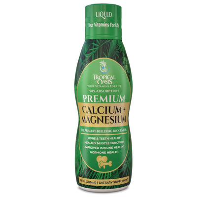Flacon de 16oz de Calcium Magnésium Liquide Tropical Oasis