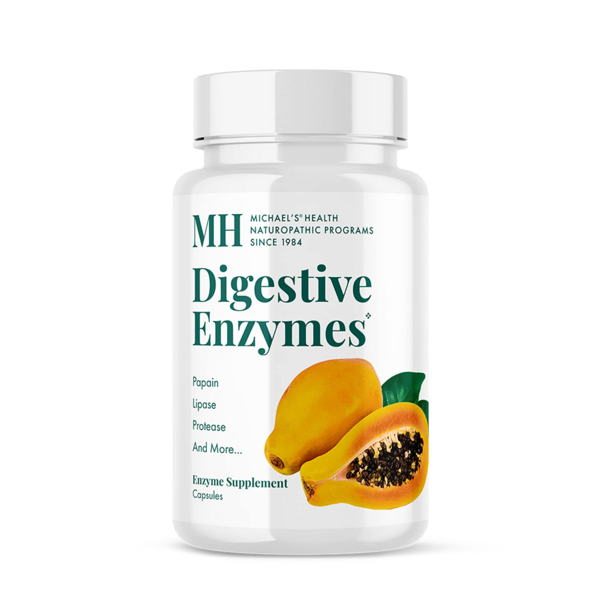 Flacon de 180 capsules d'enzymes daily MICHAEL'S vue de face