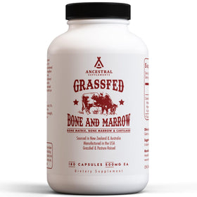 Flacon de 180 capsules de moelle osseuse de bœuf Ancestral Supplements