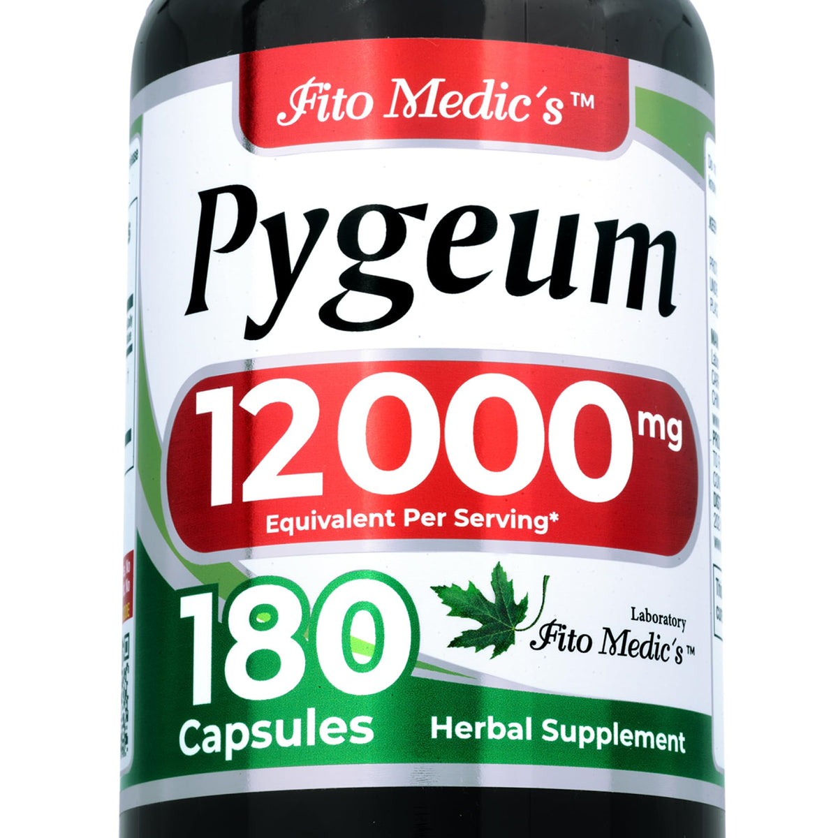 Flacon de 180 capsules de Pygeum FITO MEDIC'S vue de face