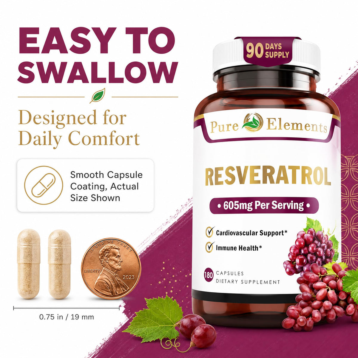 Flacon de 180 capsules de Resveratrol 1450mg ouvert