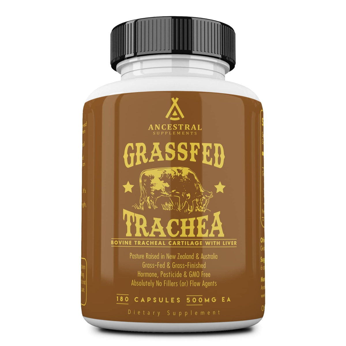 Flacon de 180 capsules de trachée de boeuf Ancestral Supplements