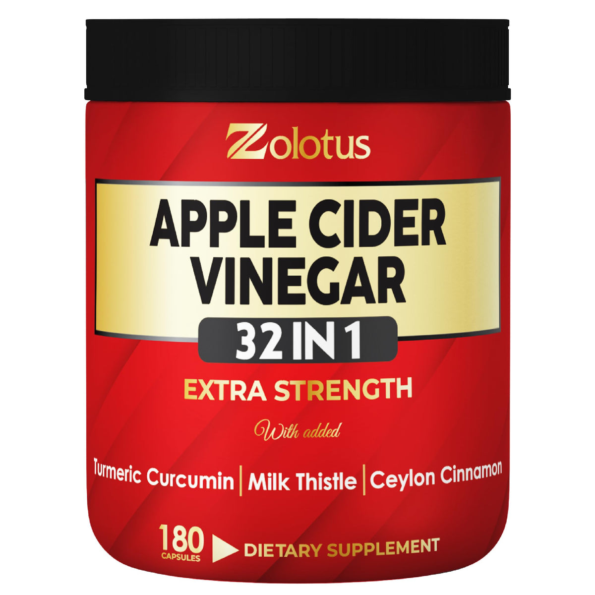 Flacon de 180 capsules de vinaigre de cidre de pomme Zolotus