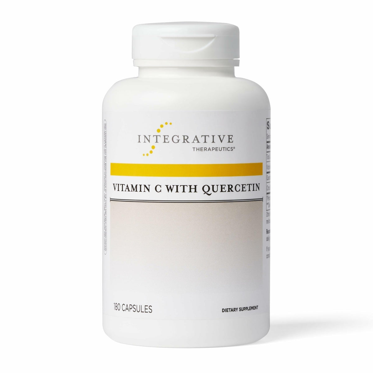 Flacon de 180 capsules de Vitamine C avec Quercétine d'Integrative Therapeutics
