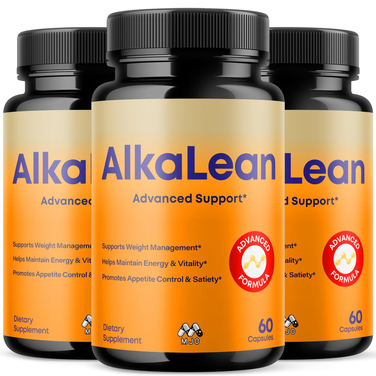 Flacon de 180 capsules MJO Alkalean avec étiquette visible