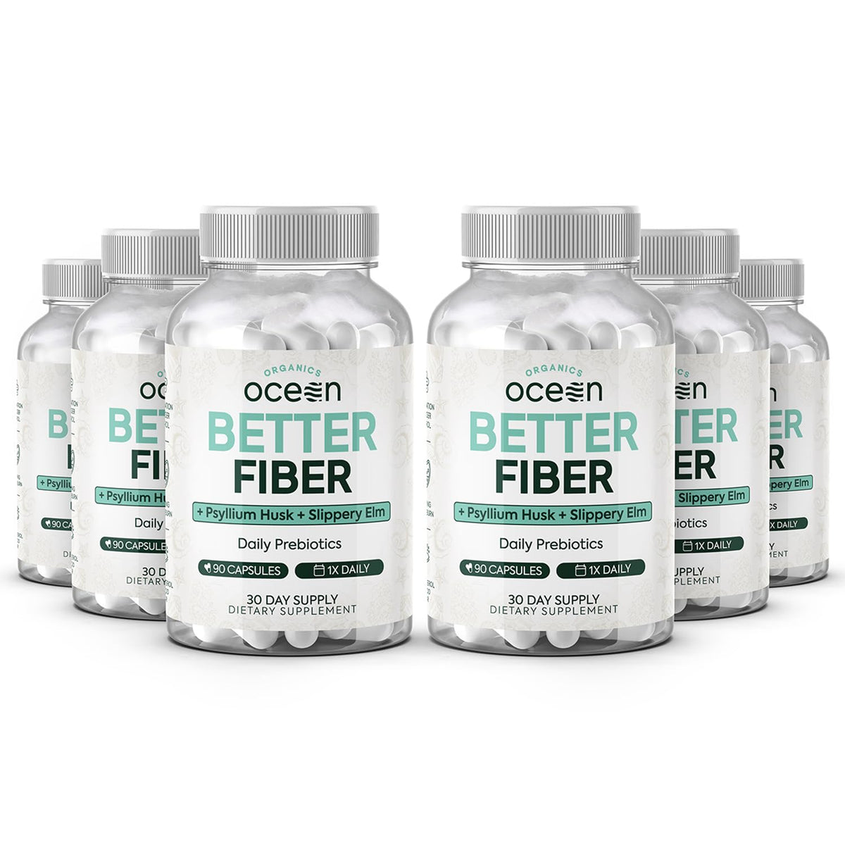 Flacon de 180 capsules Organics Ocean Complément Alimentaire Fibres