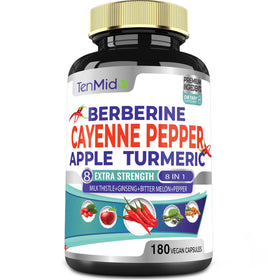 Flacon de 180 capsules Tenmido Cayenne vue de face