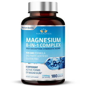 Flacon de 180 capsules végétales de complexe de magnésium Teraputics