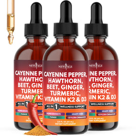 Flacon de 180ml de complément liquide au piment de cayenne NEW AGE