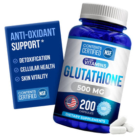 Flacon de 200 capsules de Glutathione 500mg We Like Vitamins